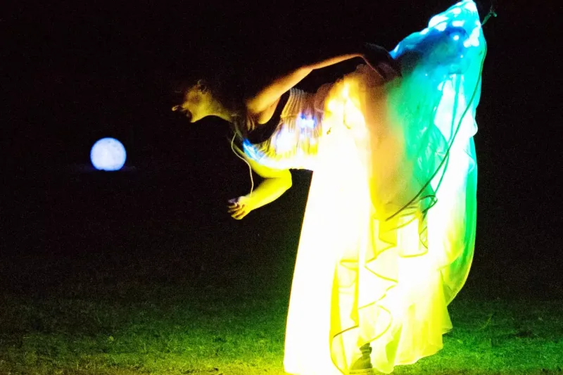 Lichtkleid Lichtershow